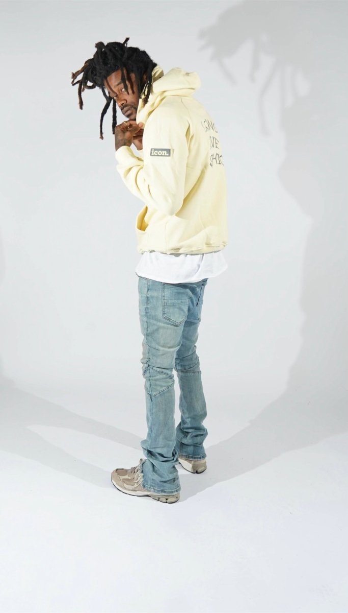 ICON Beige Long Live Fashion Hoodies - Icon The Collection