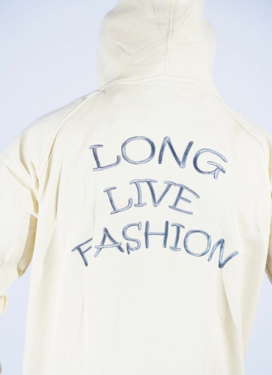 ICON Beige Long Live Fashion Hoodies - Icon The Collection