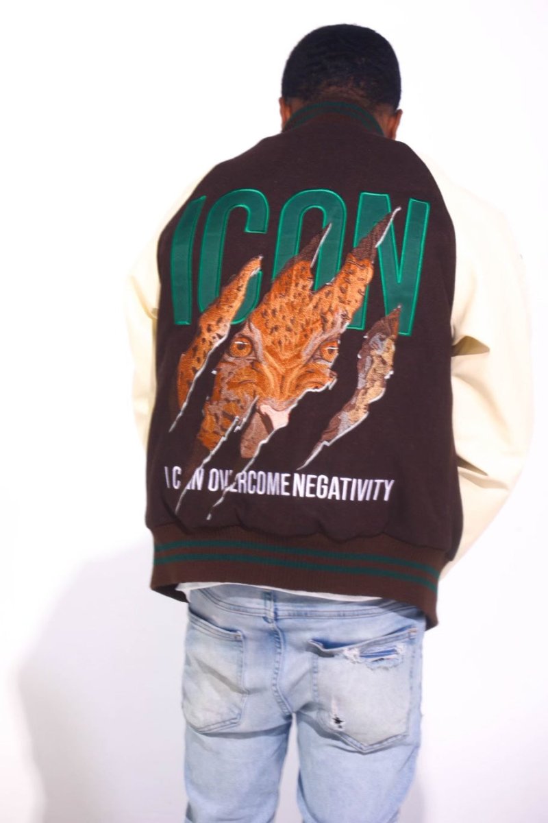 ICON Brown & Green Claw Varsity - Icon The Collection