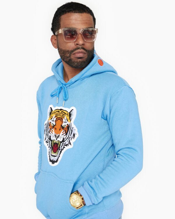 ICON Baby Blue Hood Logo Hoodie - Icon The Collection