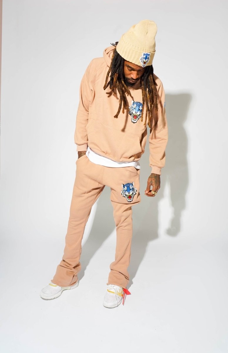 ICON Beige Stack Jogger Suit - Icon The Collection