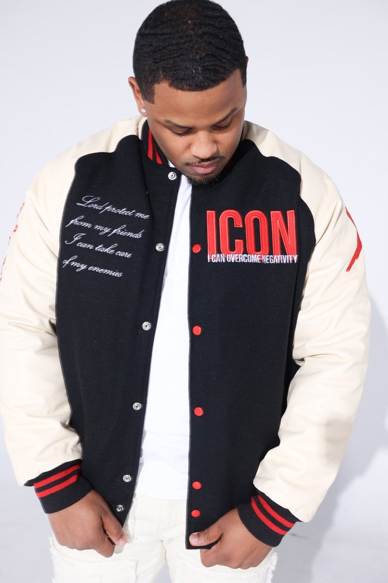 ICON Black & Red Claw Varsity - Icon The Collection