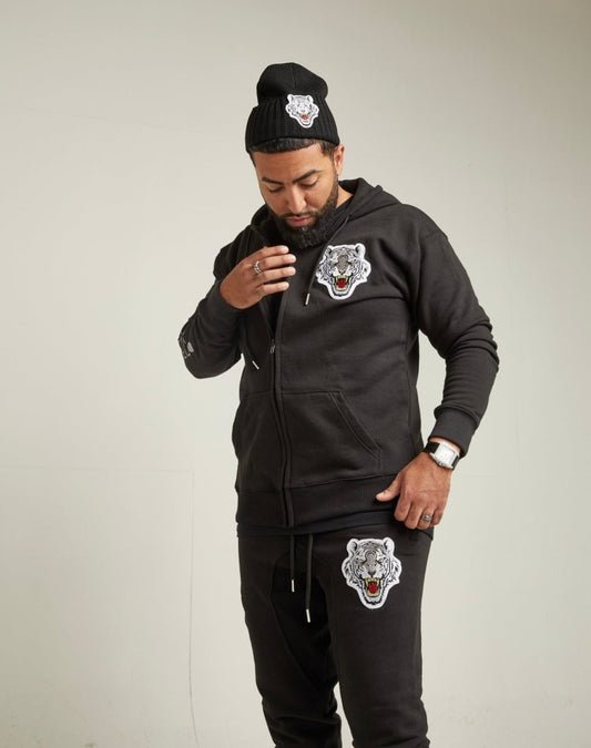 ICON Black Zip Up Jogger Suit - Icon The Collection