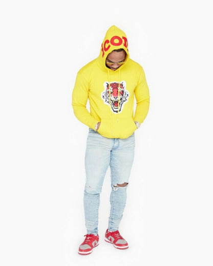 ICON Cream Hood Logo Hoodie - Icon The Collection
