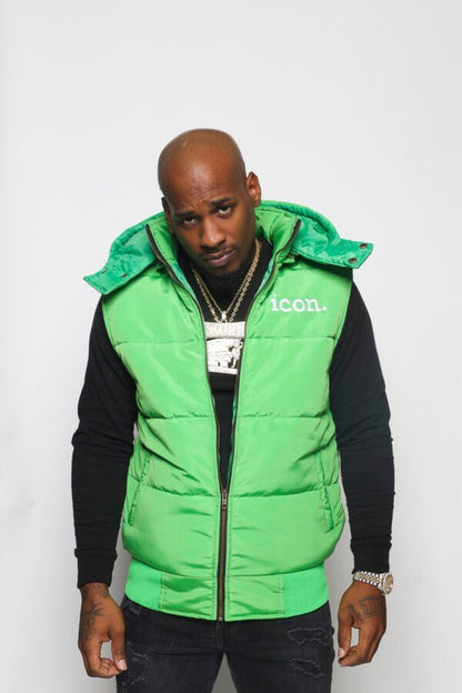 ICON Green Puff Vest - Icon The Collection