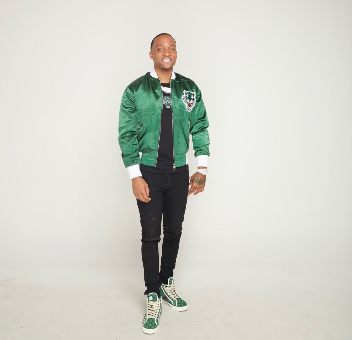 ICON Green Stain Tiger Jacket - Icon The Collection