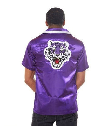 ICON Purple Silk Bowling Shirt - Icon The Collection