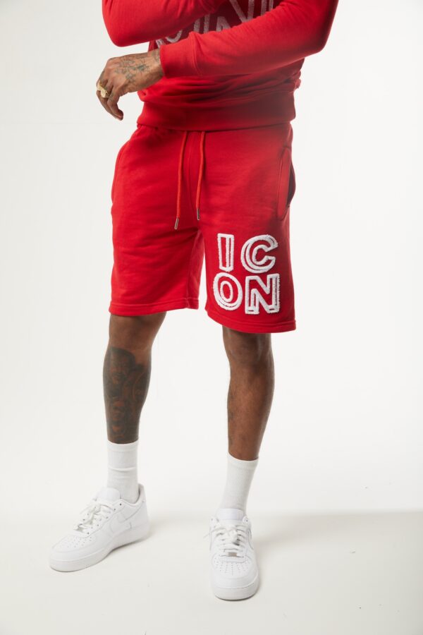 ICON Red Long Sleeve Short Set - Icon The Collection