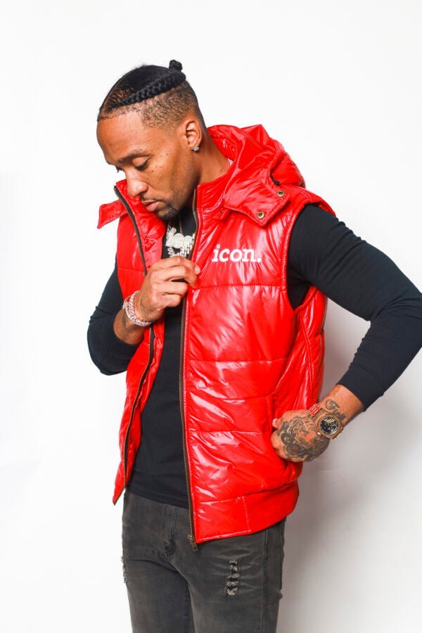 ICON Red Puff Vest - Icon The Collection
