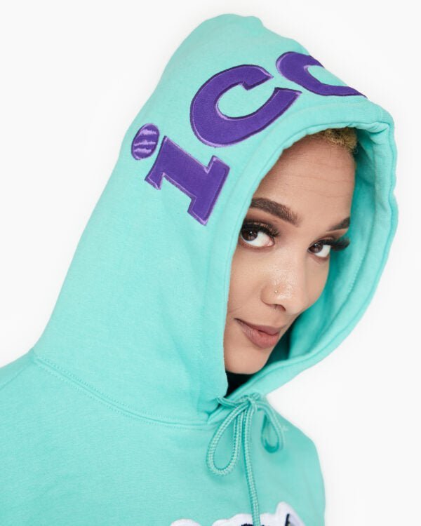 ICON Teal Hood Logo Hoodie - Icon The Collection