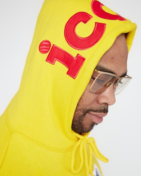 ICON Yellow Hood Logo Hoodie - Icon The Collection